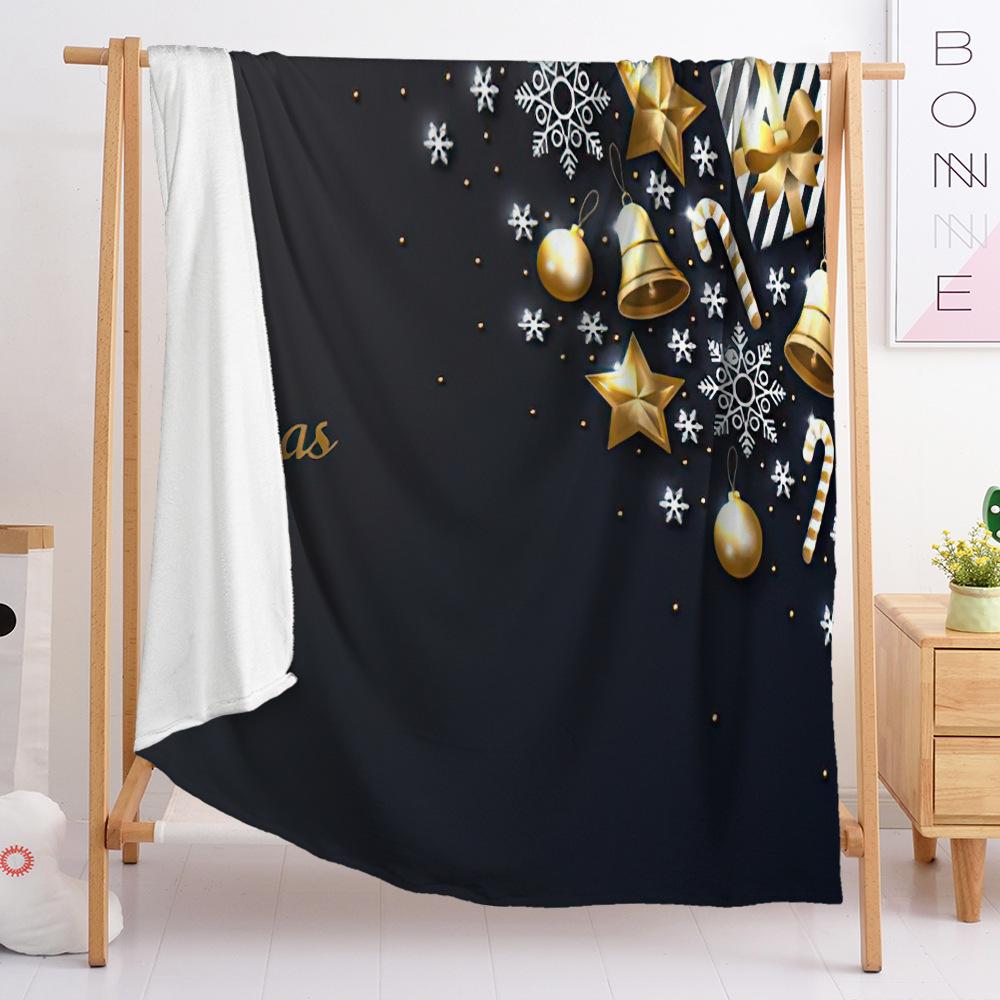 Flannel Blanket Bedroom Blanket European And American Blanket Christmas Theme Blanket Universal In All Seasons
