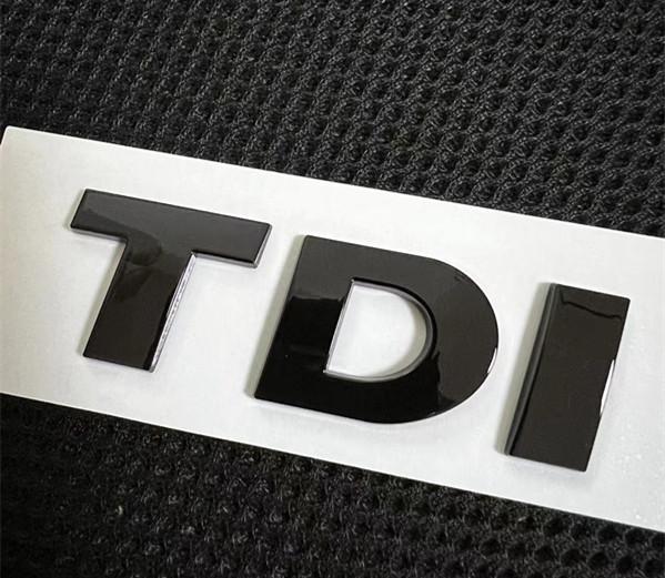 1pcs 3D ABS high quality V6 V8 TDI TSI car Letter BSDG Rear trunk Decals Emblem badge sticker Decal styling