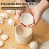 Dumpling Maker Manual Wooden Dough Press with Ergonomic Handle Non-Stick Kitchen Dumpling Tool for Easy Dough Shaping Quick Pancake And Pastry Prep