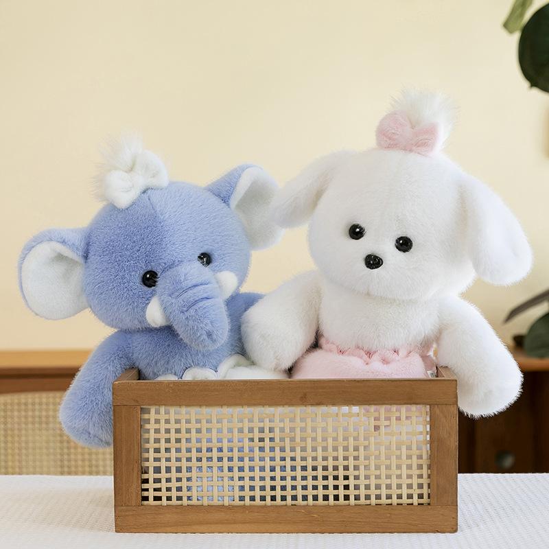 Little Elephant Fox Dog Plush Toy Cute Girl Sleeping Soothing Throw Pillow Doll