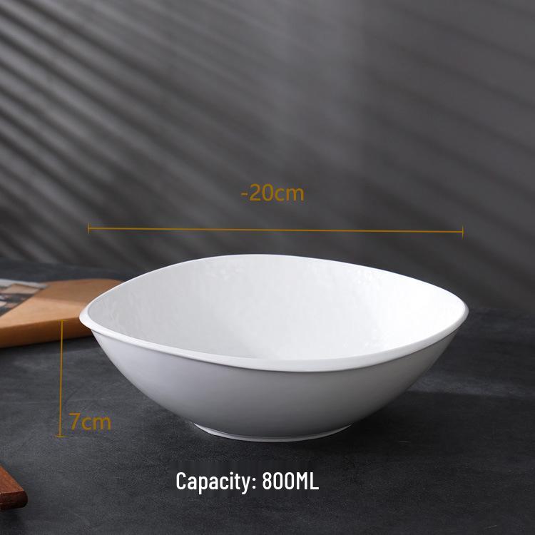 Japanese Celadon Irregular Ceramic Bowl - Large Sashimi, Salad, Soup, or Boiled Fish Tableware