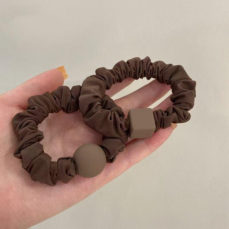 High-End Geometric Minimalist Hair Ties: Versatile Korean-Inspired Rubber Bands for Women