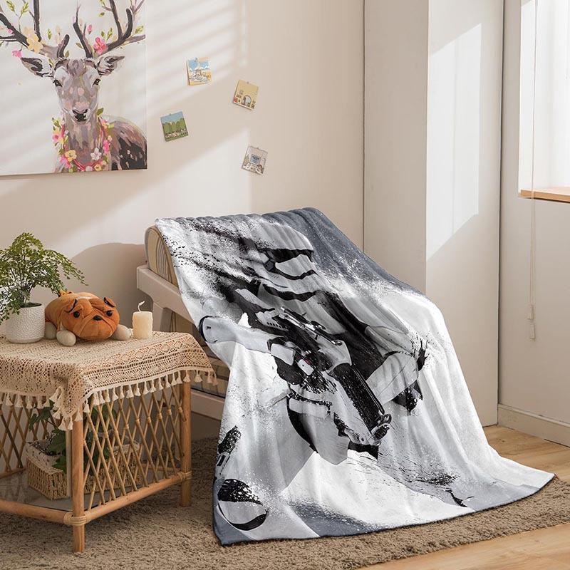 Column Double-Sided Flannel 3D Digital Printed Blanket Blanket