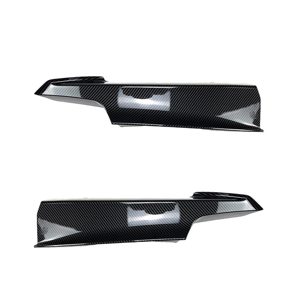 Pair Car Front Bumper Lip Splitter Canards Spoiler Fog Lamp Eyebrow Frame Cover Grille For F30 F31 M Sport 2012-2019