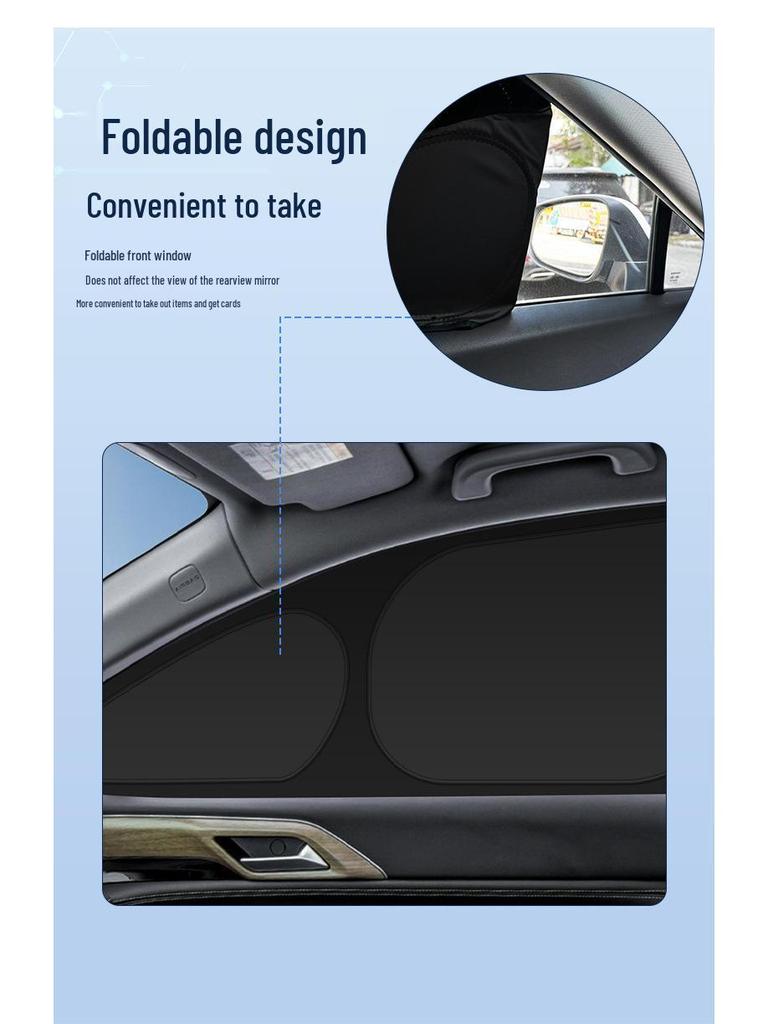 Compatible with Xiaopeng P7: Car Window Sunshade for Heat Insulation, Sun Protection, and Privacy.