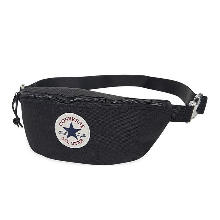 Converse Sling Casual Sports Polyester Shoulder Crossbody Waist Bag Unisex bags Black 10018259-001/10018259-A01 Black