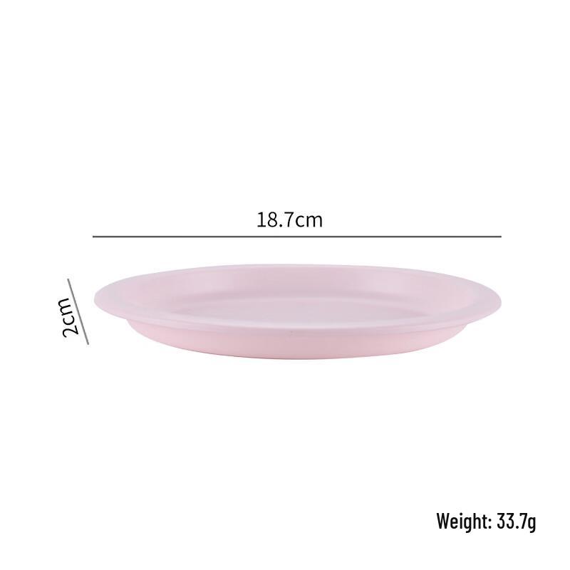 ZISIZ Plastic Round Serving Plate