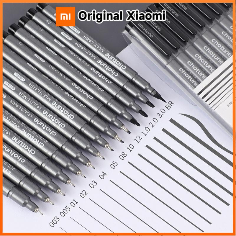 Xiaomi 6/14 Tip Micron Fine Pen set Waterproof Smooth Black Ink Fineliner Drawing Pens Art Sketch Marker Liner Rotulador Tekenen Manga