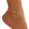 Adjustable Anklet for Women Girls Multilayer Ankle Bracelet Elegant Multi Layer Designs Waterproof Beach Jewelry