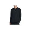 Jordan 23 Alpha Fitted T Shirts Men's Black Crew Neck Moderate Straight Fit 926437-010