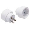2 Stück EU-Steckdosenadapter Reisekonverter US- zu EU-Stecker Eurostecker-Konverter Elektrischer Adapter Steckdose Stromladegerät