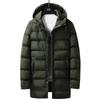 Winter Wear Men's Thickened Warm Medium and Long Hooded Clothes Men's Jacket Loose Coat Men
