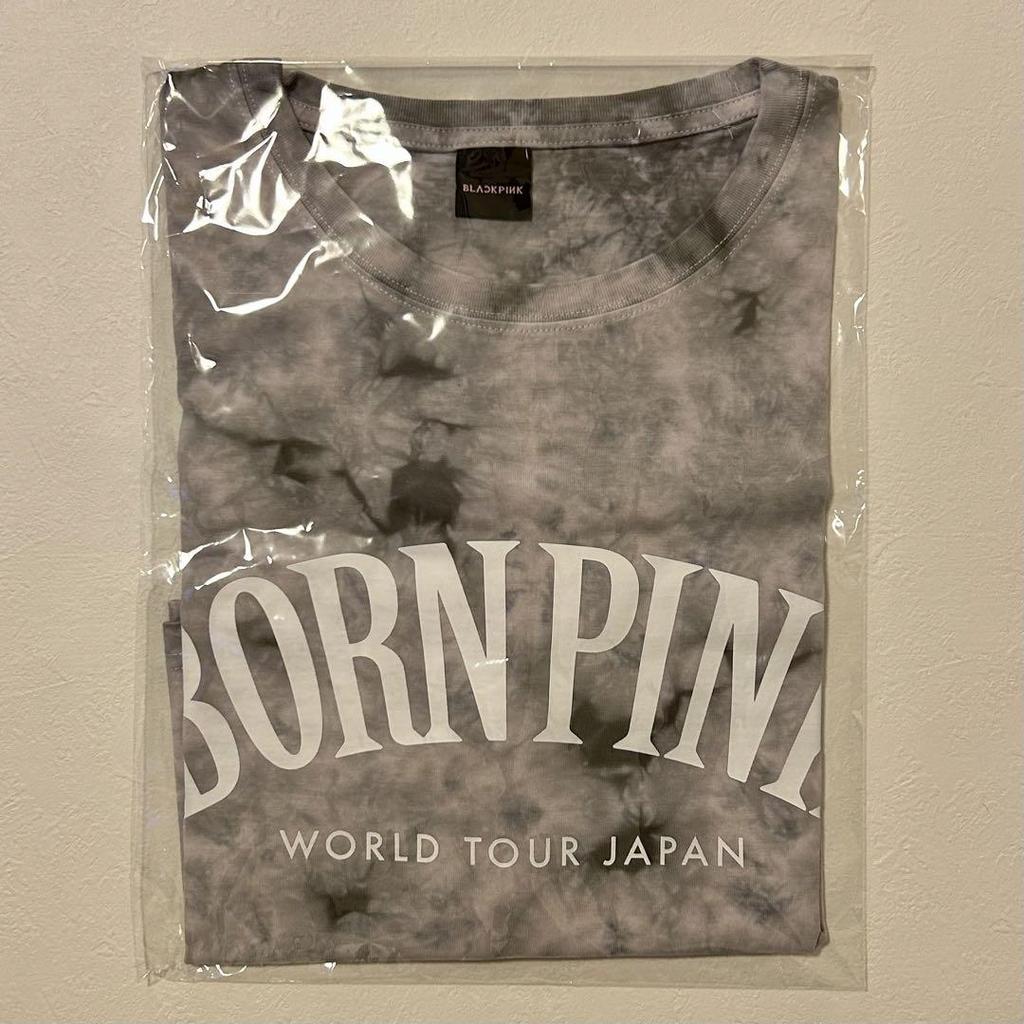 [USED] BLACKPINK T-shirt GRAY TIE DYE