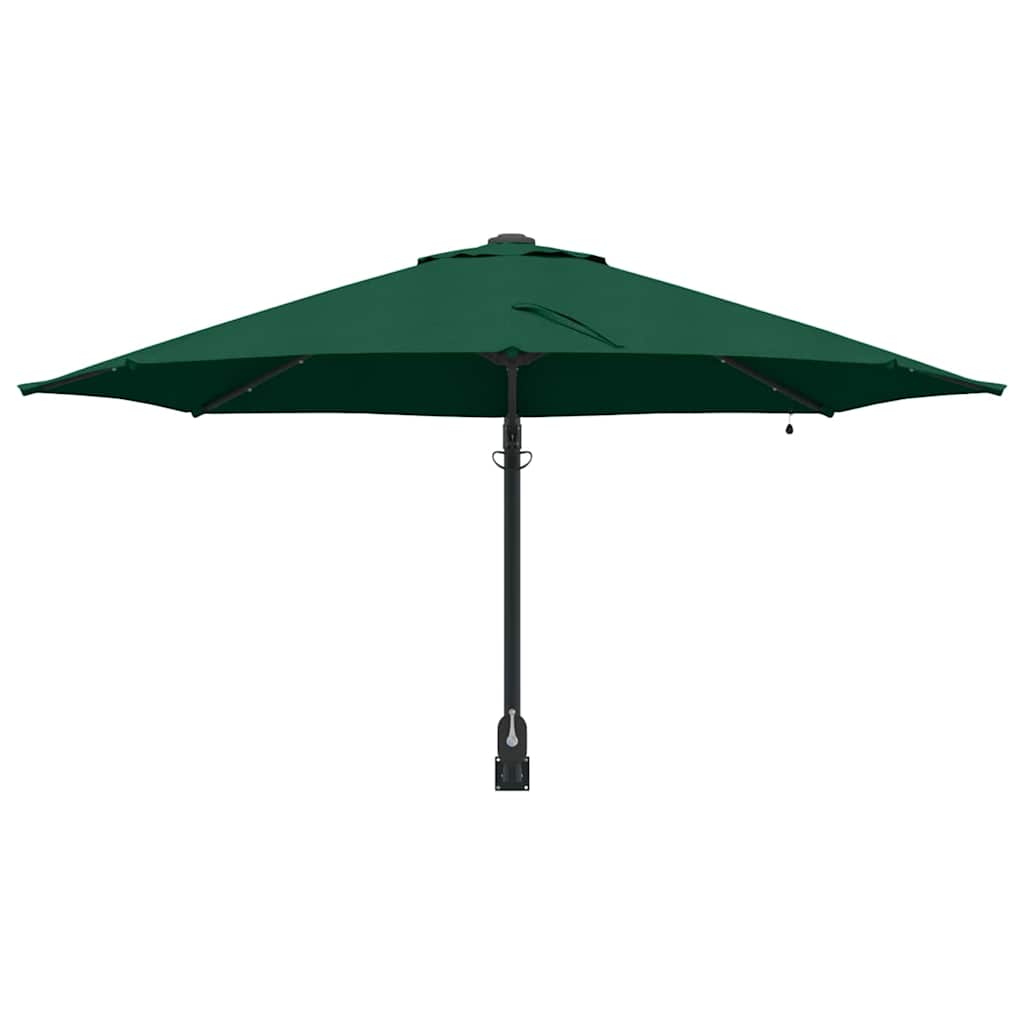 Garden Sun Umbrella Green 248 X 248 X 148 Cm Polyester and Steel
