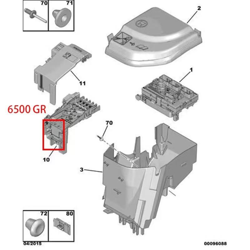 6500GR 28236841 für 3008 5008 308CC Batteriemanagementeinheit Autoschutzeinheit für Autobatterie Automobilzubehör