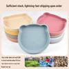 High-Quality Silicone Baby Suction Plate - Bear Design