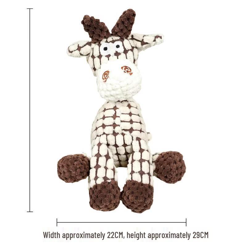 Sanhe Cartoon Animal Squeaky Chew Toy