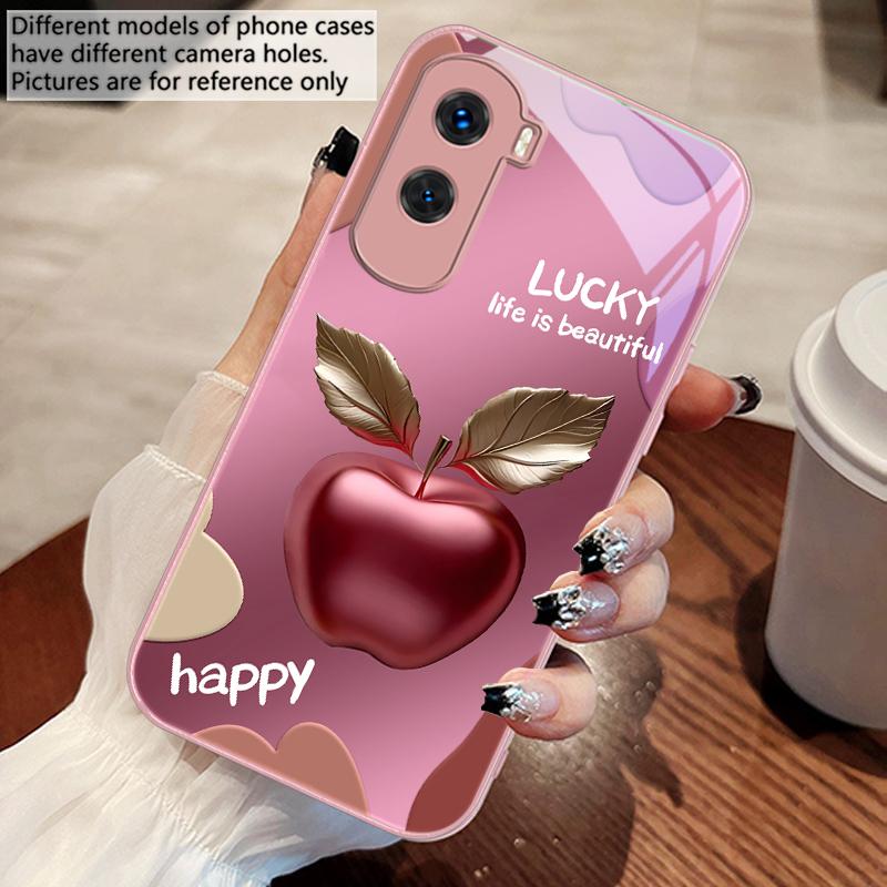 

Lucky life is beautiful For Honor 30 50 50SE 70 Pro 90 200 200Pro Magic 4 5 7 Lite X9c Smart X50i Plus X9 X30 Glass Phone Case Honor 50