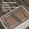 Stainless Steel Storage Rack, Outdoor Insulated Box Bracket, Camping Picnic Foldable Container Support rack