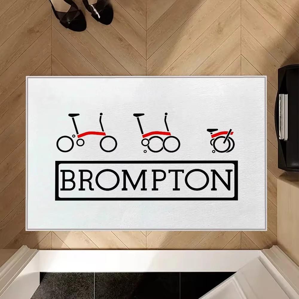 

Абстрактное Искусство Велосипед Brompton Придверный Коврик Напольные Коврики Противоскользящая Подкладка Ковер Скользкий Чистые Ноги Входной Коврик Декор для Спальни 40x60cm
