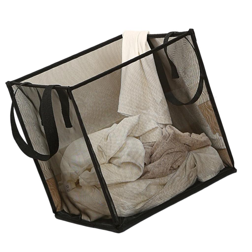 Stable High Capacity Foldable Laundry Basket Square Shape Anti Tip Laundry Hamper for Large Family Use