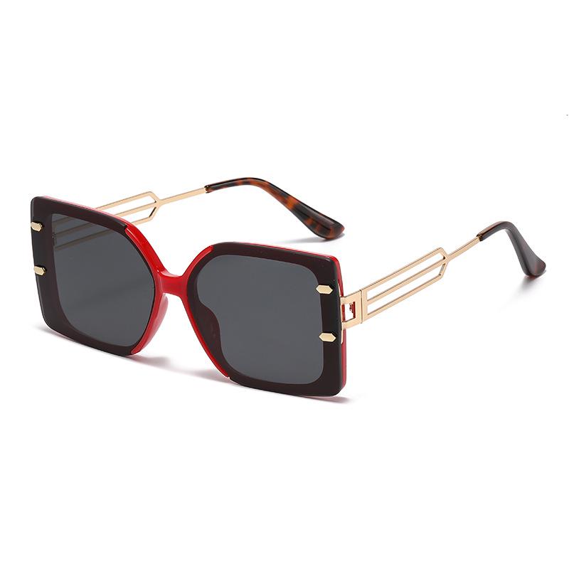 Women s Trendy Retro UV Protection Sunglasses - Large Frame, High-End Street Style