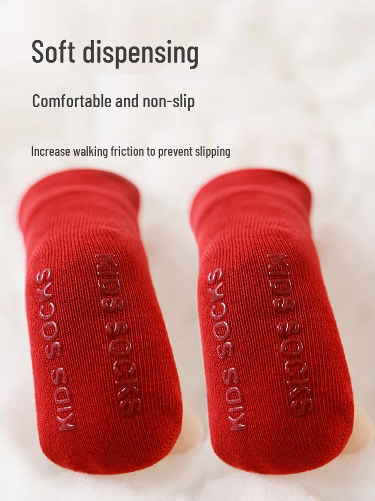 3D Cartoon Doll Anti-Slip Baby Socks for Newborns - Spring & Autumn First Birthday