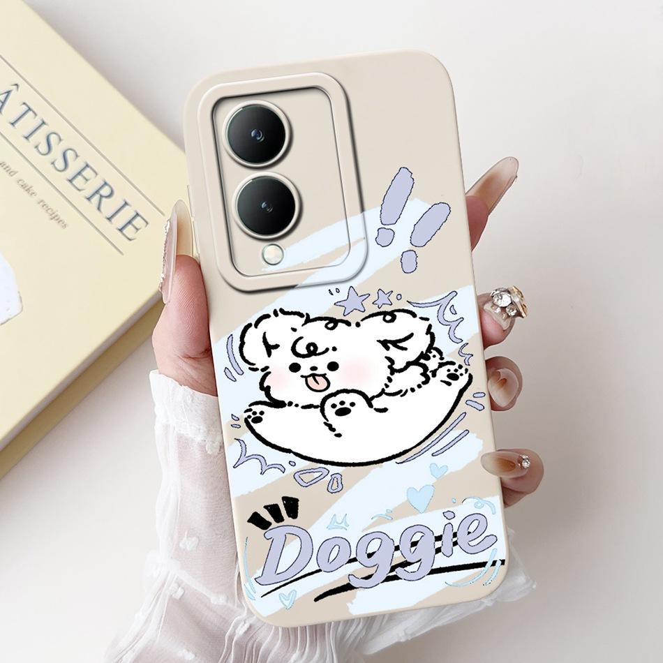 For Vivo Y17s Case VivoY17s Y 17S 4G 2024 Cute Panda Rabbit Cartoon Soft Silicone Shockproof Phone Cases