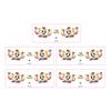 5Pcs Soccer Face Stickers for World Mug, Football Fan Temporary Tattoos, Waterproof Cheering Body Art Decals for Game Day