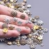 30pcs/Lot Random Mix Vintage Silver/Gold Color Bright/Matte Cute Metal Charms For Jewelry Making Supplies Butterfly Pendant Bulk