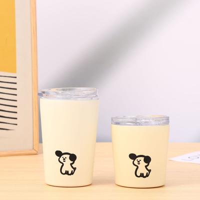 Ceașă de cafea pentru cățeluș celebritate online, din oțel inoxidabil, portabil pentru uz casnic, cană drăguță pentru studenți, ceașcă pentru fete de mare valoare.