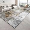Modern Golden Geometry Carpet for Living Room Light Luxury Rugs for Bedroom Decor Large Area Lounge Sofa Side Floor Mats