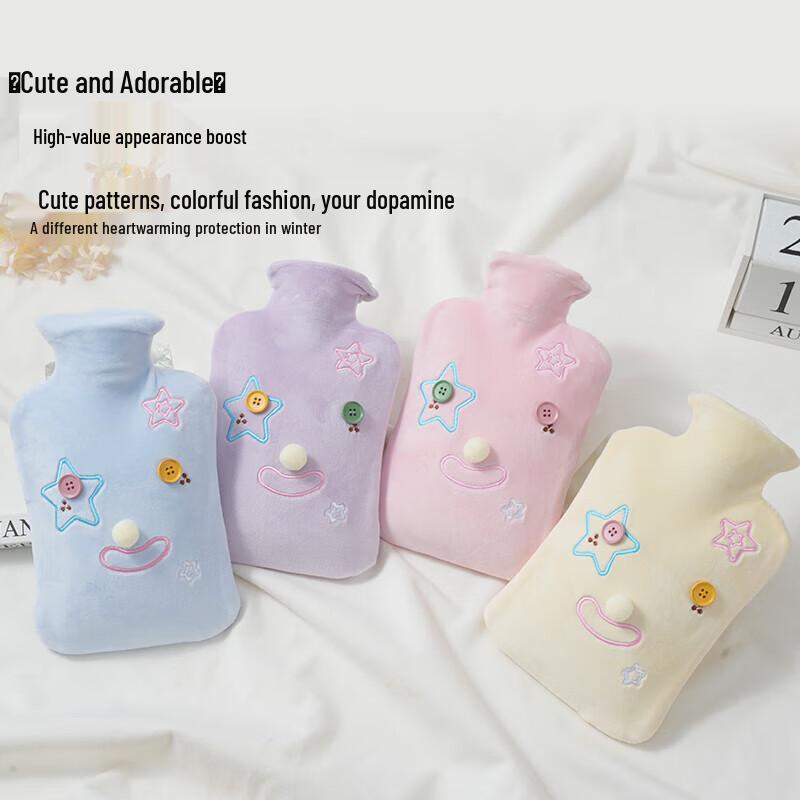 Lexueer Large Hot Water Bottle with Plush Cover