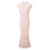 Sancai Cherry Blossom Jacquard Fishtail Dress