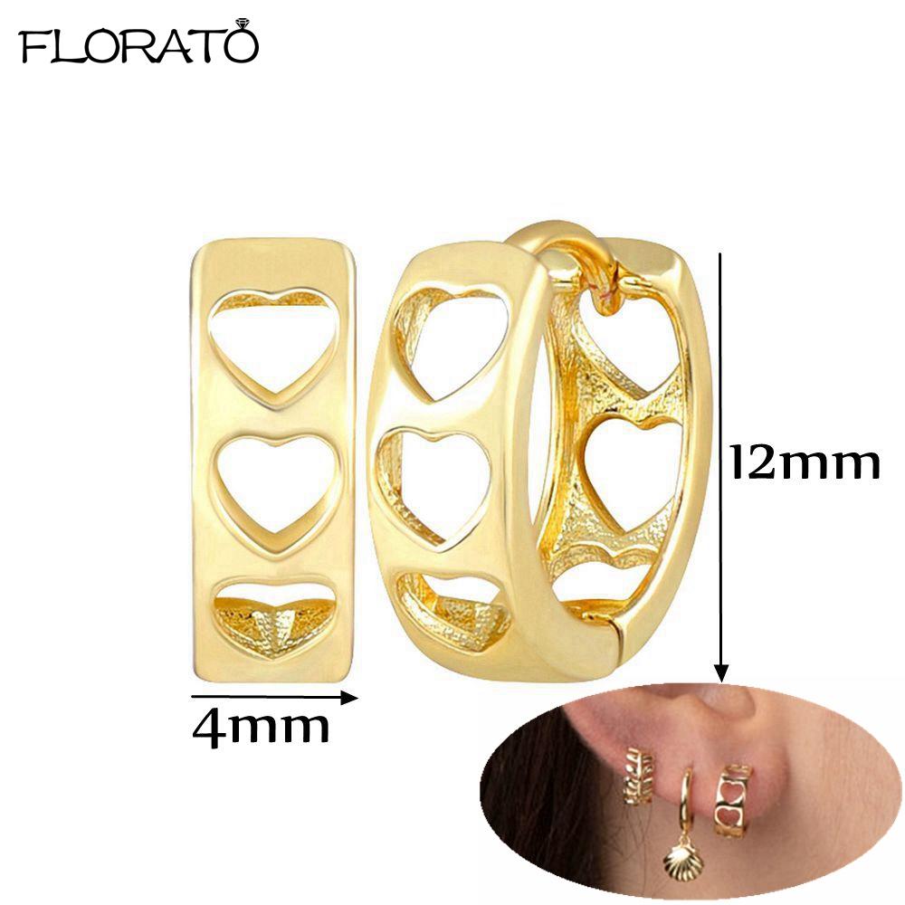 925 Silver Ear Needle Simple 10/15/25mm Hoop Earrings for Women Round Dangle Gold Earrings Fashion Korean Jewelry