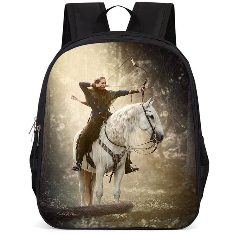 Durable Large Capacity 15-inch Oxford Cloth School Backpack For Kids Unisex