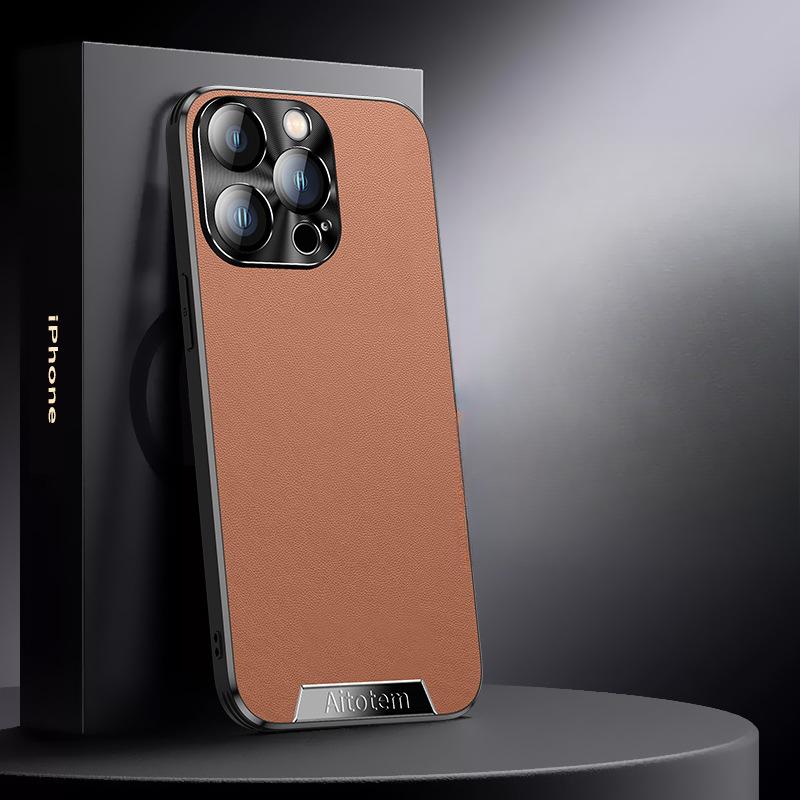Suitable for Apple 16promax Phone Case Full Cover, IPhone15 Anti-drop 14 Business 13/8/12 High-end Leather Case