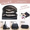 NICOLE & DORIS Women's Flap Shoulder Bag, Crossbody Bag, Perfect for Commuting, with Back Pocket, Anti-Theft Back Pocket, Studs, and Elegant PU