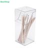Flip-top Acrylic Pen Holder - Transparent Square Desktop Small Item Organizer, Mirror Cabinet Makeup Brush Storage Box