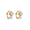 925 Silver Korean hoop Earrings Simple Temperament Exquisite Semale Sexy Jewelry Gift