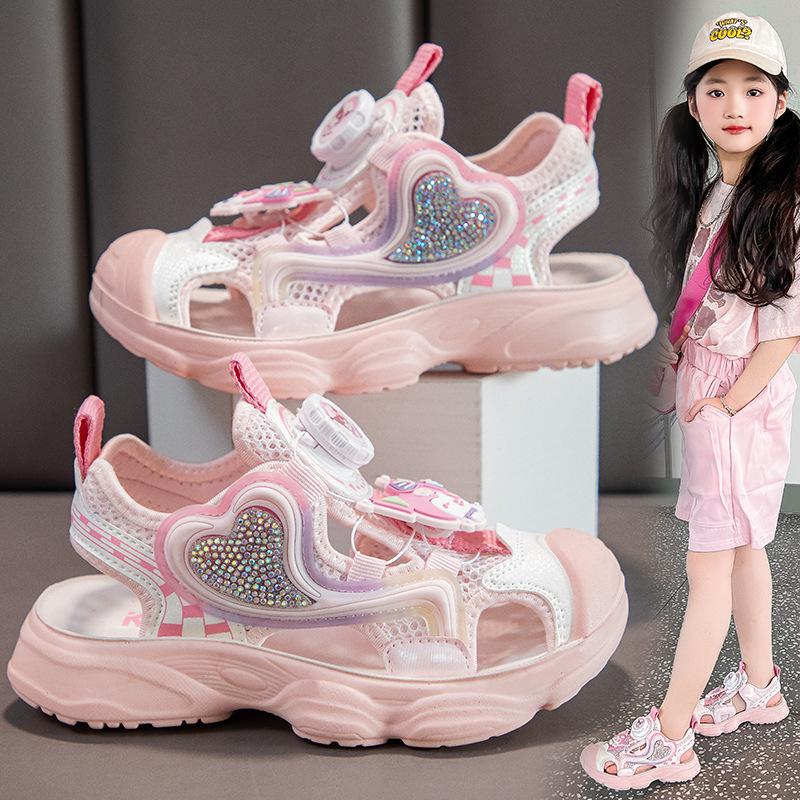 Kuromi Girls' Sandals - Spring/Summer 2026: Fast Collaboration Sports Beach Shoes for Big Kids