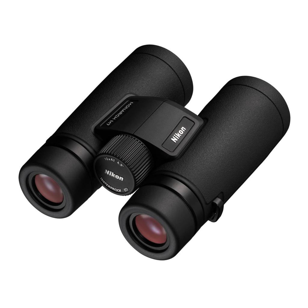 Nikon MONARCH M7 10x42 Binoculars Waterproof Fogproof Rubber Armor ED Glass Wide Field of View Oil-Repellent Coating Locking Diopter Official Model