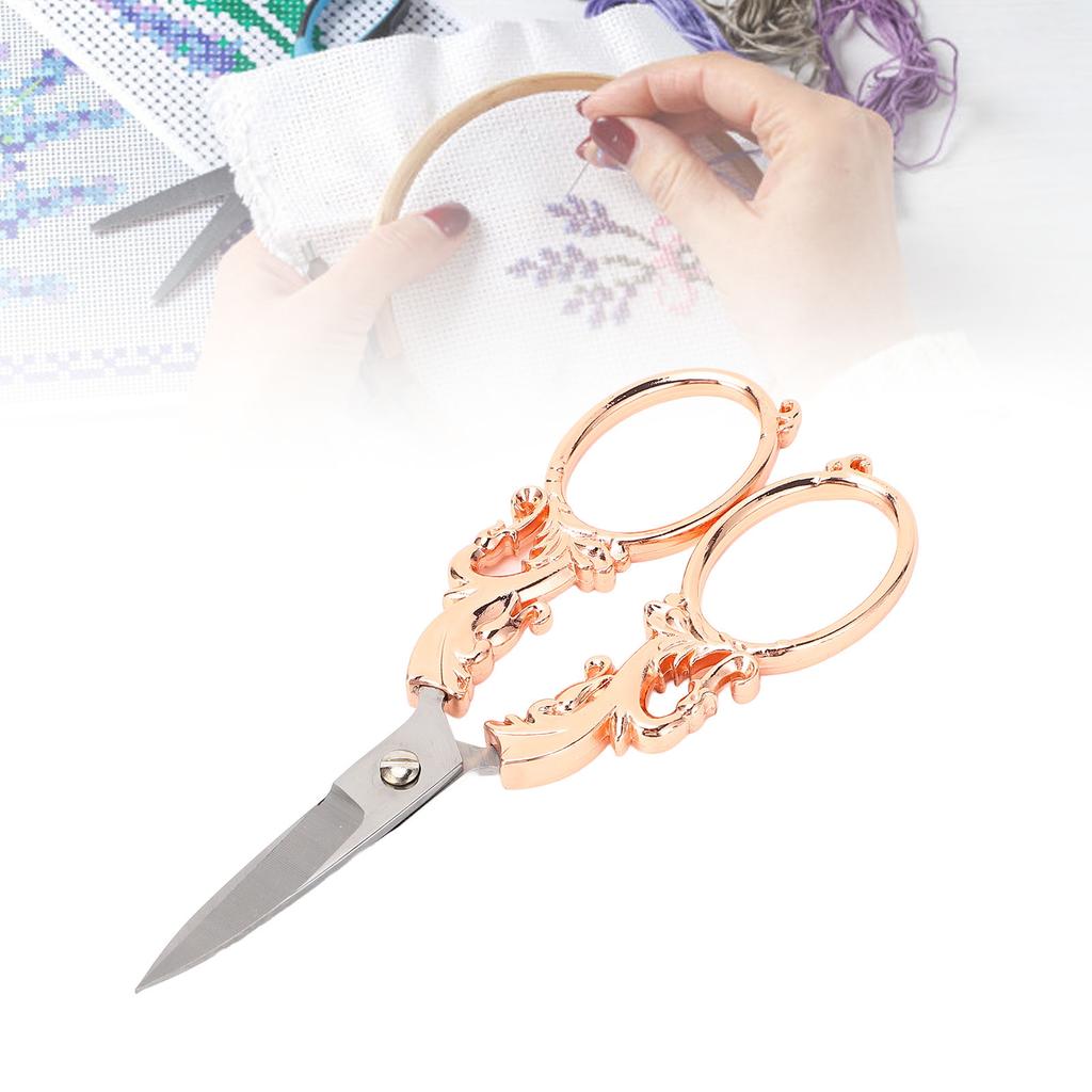 Sewing Embroidery Scissors Multifunctional Vintage European Stainless Steel Stitch Scissors