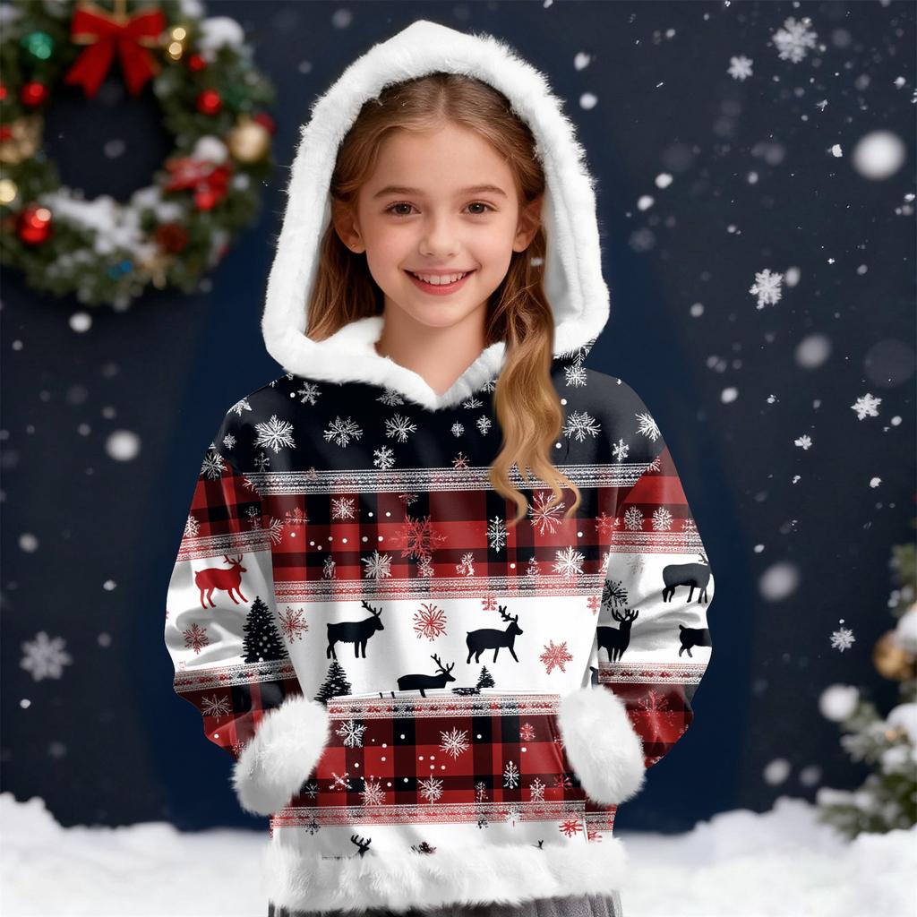 Children's Sweatshirt Girls Boys Long Sleeve Lightweight Casual Hoodie Loose Comfortable  Sweatshirt