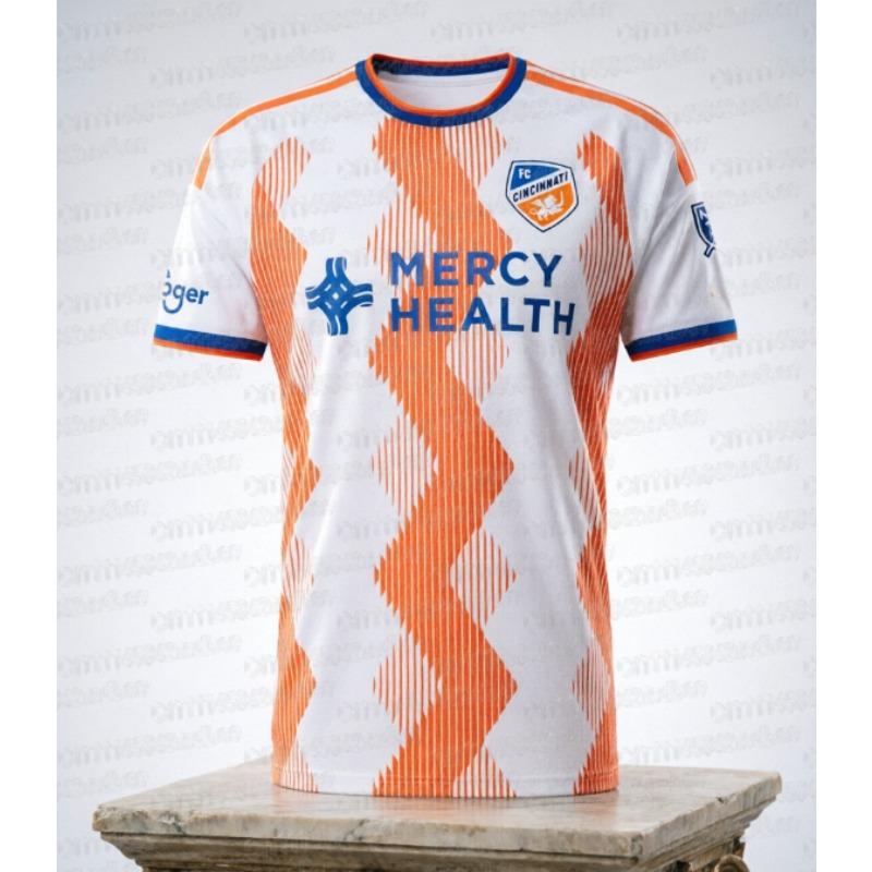 Новая выездная спортивная футболка FC Cincinnati 2026, быстросохнущая и дышащая, свободная и удобная, в стиле Y2K, спортивная, семейный стиль