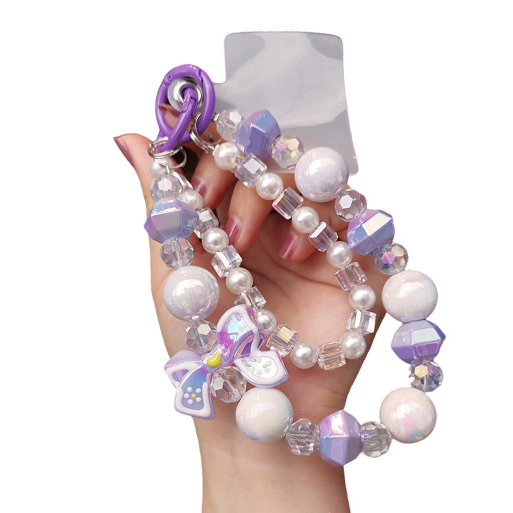 Handmade Beaded Phone Lanyard With Adjustable Wrist Strap Anti Loss Design For Smartphones Keys Accessories