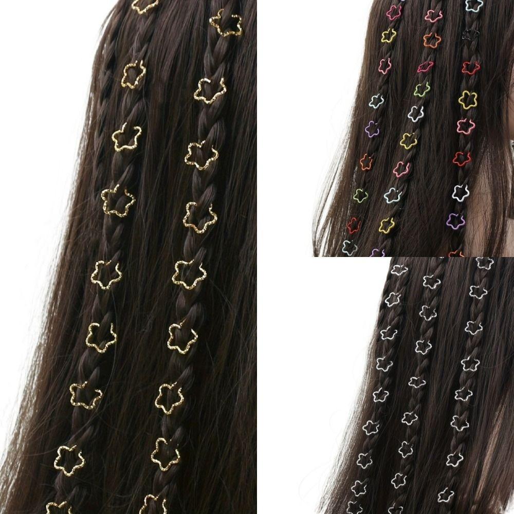 30pcs Hair Braid Tubes Hair Braiding Metal Cuffs Hair Jewelry Braids Hair Beads  Men
