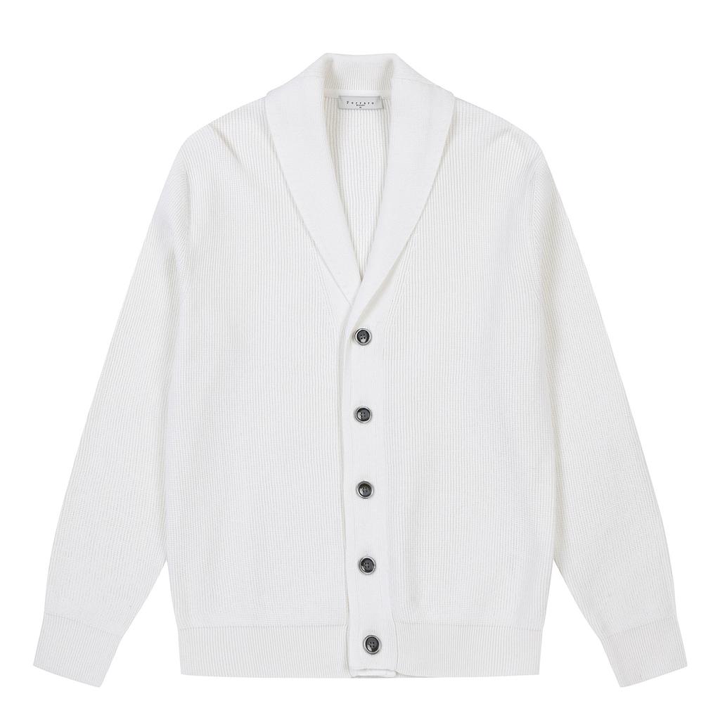 Ferraromilano Men'S Napoli Shawl Cardigan Ivory (Am0Dcd13161)