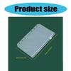 20Pcs Clear PVC Binder Bag 6 Holes Binder Pockets 6 Holes Cash Envelope for Loose Leaf Notebook Budget Planner Inserts