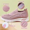 Jinshiyuanshu Shoes Women's Shoes Flying Weaving Casual Shoes Soft Sole Breathable Casual Shallow Mouth Versatile Mesh Shoes